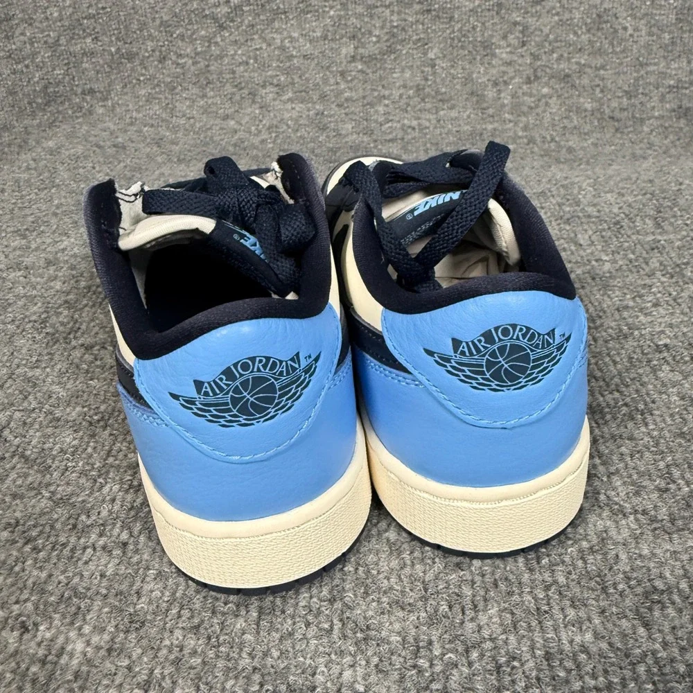 Nike Kids5 Air Jordan 1 Low OG Obsidian Big Shoes Sneaker White Black CZ0858-400